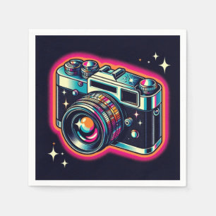 Colorful Camera Napkins. Napkin