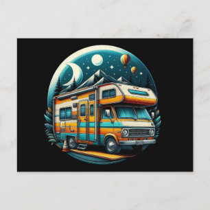 Colorful camper postcard! postcard