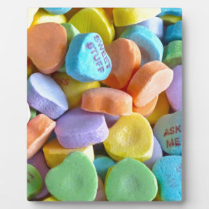 Colorful Candy Hearts Plaque