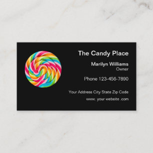 Colorful Candy Logo Design Business Card
