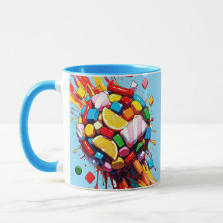 Colorful Candy Sphere Mug | Sweet & Fun Coffee Cup