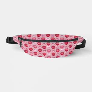 colorful candy Valentine's day heart pattern Bum Bags