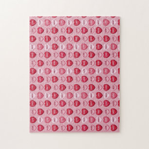 colorful candy Valentine's day heart pattern Jigsaw Puzzle