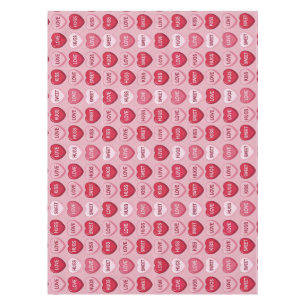 colorful candy Valentine's day heart pattern Tablecloth