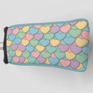 colorful candy Valentine's day heart pattern Two-T Golf Head Cover