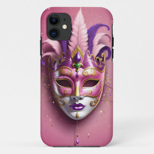Colorful carnival mask iPhone 11 case
