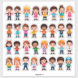 Colorful Cartoon Kids Stickers