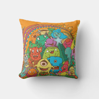 Colorful Cartoon Monster Cushion