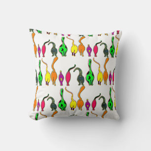 Colorful Cat Butts Pattern Cushion