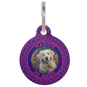 Colorful Cat Gift Ethnic Pattern Pet Tag