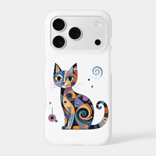 Colorful Cat Lover Vintage Cat Phone Case