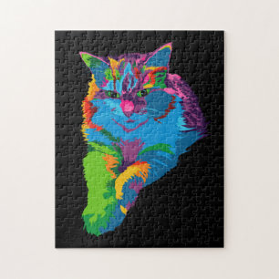 Colorful cat puzzle