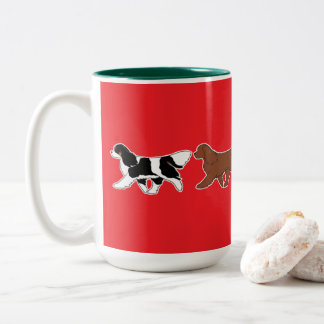Colorful Cavalier Parade Two-Tone Coffee Mug