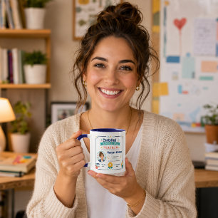 Colorful Certified Amazing Teacher Award  Mug
