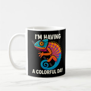 Colorful Chameleon Lizard Life Rainbow Reptile Coffee Mug