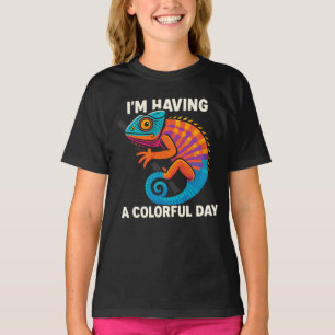 Colorful Chameleon Lizard Life Rainbow Reptile T-Shirt