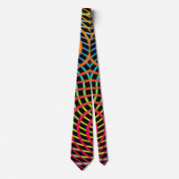 Colorful Chaos Fun Art Tie