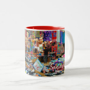 Colorful Chaos- Santana Fair- The Real Portugal Two-Tone Coffee Mug