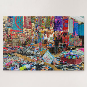 COLORFUL CHAOS- SANTANA FLEA MARKET- PORTUGAL JIGSAW PUZZLE
