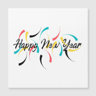 Colorful, cheerful design of "Happy New Year"