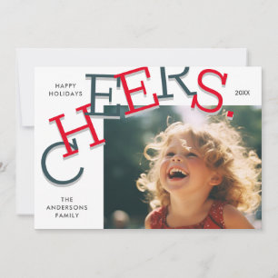 COLORFUL CHEERS! Simple Holiday Photo Christmas 