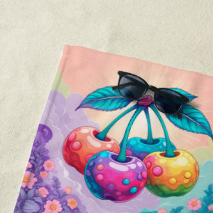 Colorful cherry for Summer Beach Towel