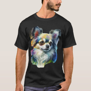 Colorful Chihuahua Portrait T-Shirt