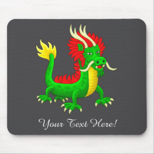 Colorful Chinese Dragon Mouse Mat