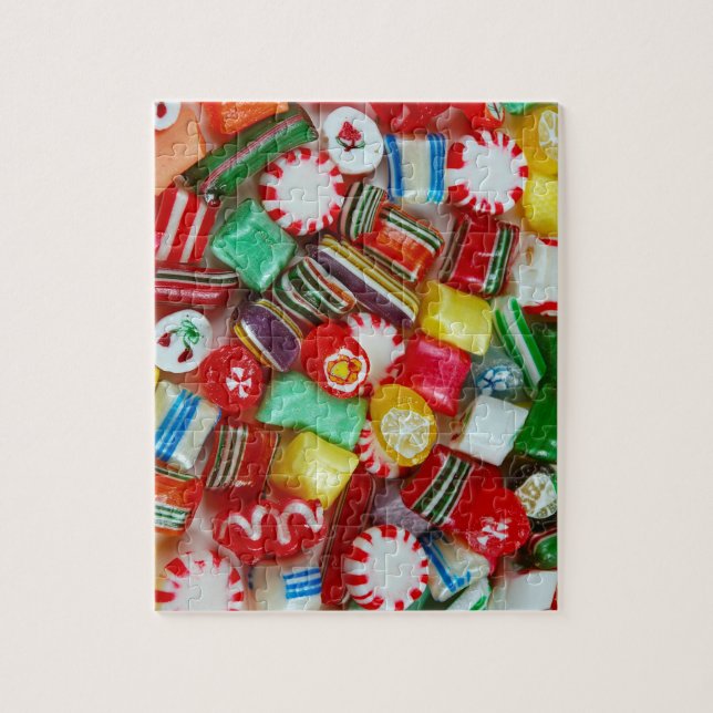 Colorful Christmas Candy Jigsaw Puzzle (Vertical)
