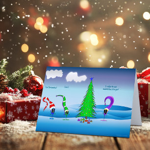 Colorful Christmas Cartoon Card