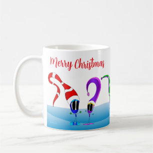 Colorful Christmas Cartoon Coffee Mug
