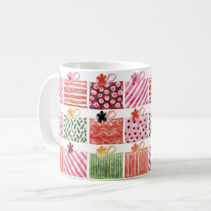 Colorful Christmas Gift Pattern Coffee Mug