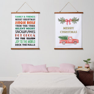 COLORFUL CHRISTMAS HANGING TAPESTRY