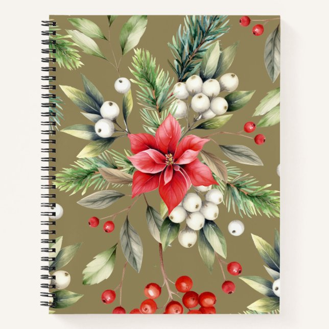 Colorful Christmas Notebook – Festive Winter Desig (Front)
