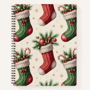 Colorful Christmas Notebook – Festive Winter Desig