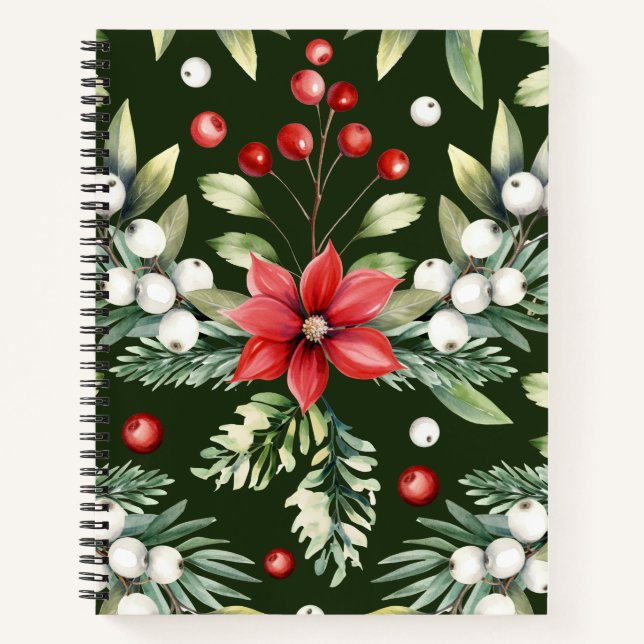 Colorful Christmas Notebook – Festive Winter Desig (Front)