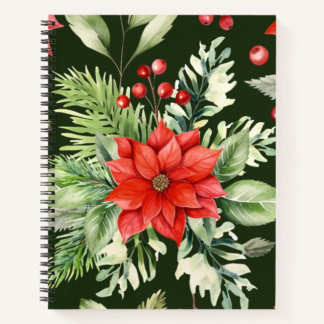 Colorful Christmas Notebook – Festive Winter Desig (Front)