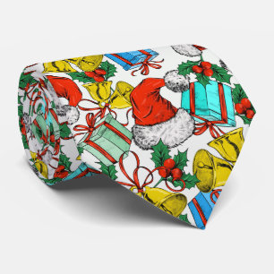 Colorful Christmas Ornaments Holidays Neck Tie