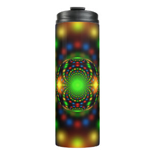 Colorful Christmas Stars Design Thermal Tumbler