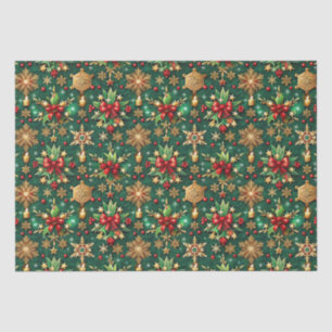 Colorful Christmas Vibe Festive Pattern Tissue Paper