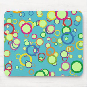 Colorful Circles Mouse Mat