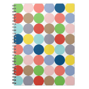 colorful circles of pastel color... notebook