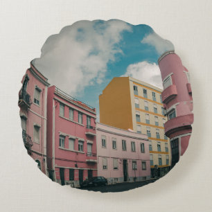 COLORFUL CITY ROUND CUSHION