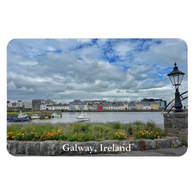 Colorful Claddagh (Galway Bay) in Galway, Ireland Magnet (Horizontal)