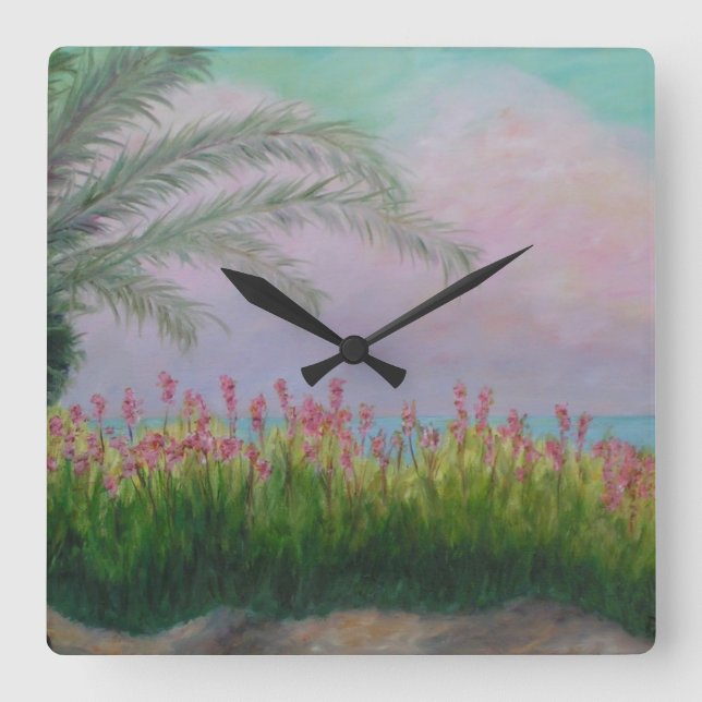 COLORFUL CLEARWATER, FLORIDA Wall Clock (Front)