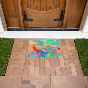 Colorful clouds  doormat