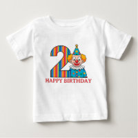 Colorful Clown With Rainbow Number