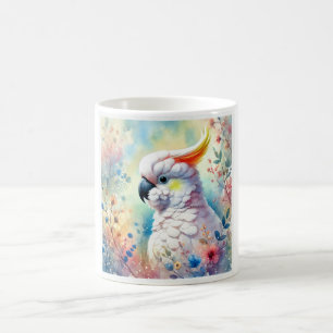 Colorful Cockatoo 080824AREF110 - Watercolor Coffee Mug