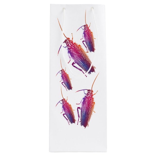 Colorful cockroach wine bag (Front)