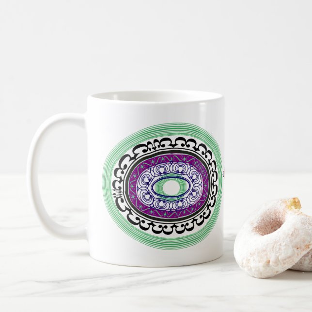 Colorful Coffee Mug (With Donut)